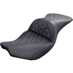 PartzBiz HD DS08102088 - Saddlemen I14-07-182 โซฟาถนน LS เย็บ 2 ที่นั่งขึ้นไปไม่มีพนักพิง 14-19 หัวหน้าเผ่าอินเดียน roadmaster มอเตอร์ไซค์สปริงฟิลด์หนังสีดำแบบกำหนดเองนั่งสบายอัพเกรด 2 ขึ้นไป