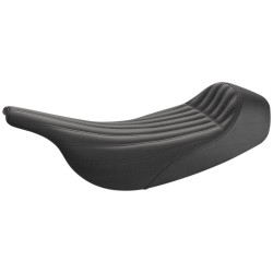 PartzBiz HD DS08011343 - Saddlemen Knuckle Solo Ribbed Seat เจลสีดำ SaddleHyde Harley Touring 97-07