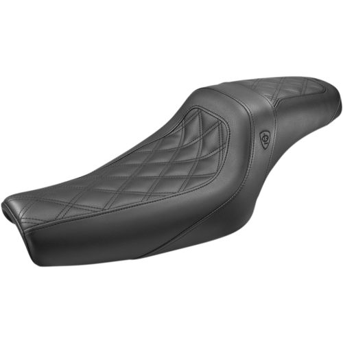 PartzBiz HD: 4403647-Saddlemen Lutzka Pro Series Black Seat 4 Harley 04-22 XL W/3.3 ถัง 10-22 XLX W/2.1 ถัง | GL80711DB