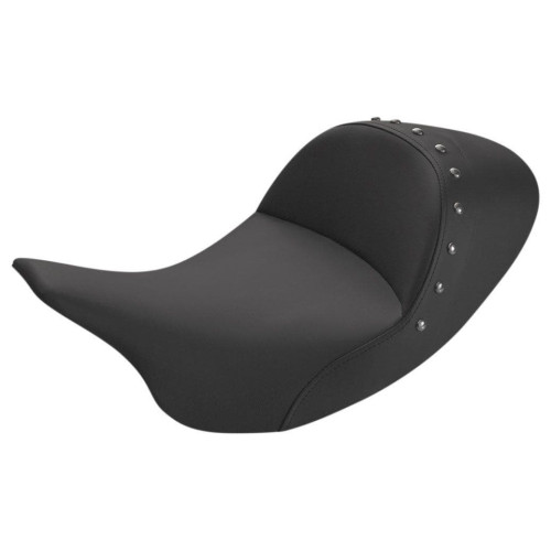 PartzBiz HD: 4403631-Saddlemen Renegade Lariat Tour Black Studded Pillion Pad Seat Harley FLH/T 08-20 PartzBiz HD: 4403631-Saddlemen Renegade Lariat Tour Black Studded Pillion Pad Seat Harley FLH/T 08-20