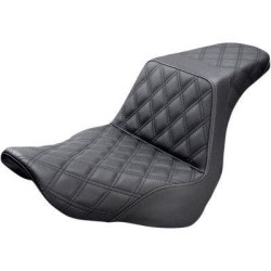 PartzBiz HD DS08021040 - Saddlemen Step 2 Up Lattice Diamond Brown เบาะ M8 Harley Softail FXLRS