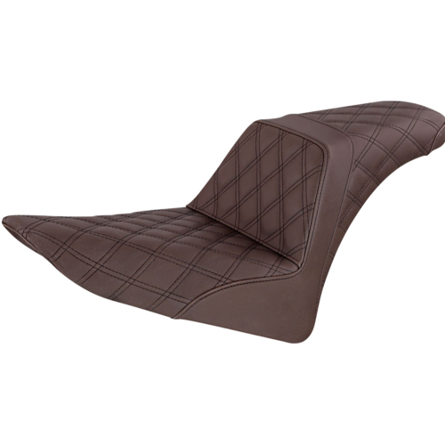PartzBiz HD: 4403565-Saddlemen Step-Up สีน้ำตาล Full LS Harley Seat สำหรับ 12-17 FLS 11-13 FXS | 812-26-175บีอาร์