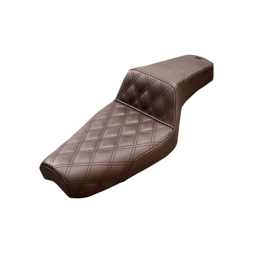 PartzBiz HD: 4403569-Saddlemen Step-Up Front Lattice Stitch สีน้ำตาล เบาะ 4 Harley 86-03 XL Models | 879-03-172บีอาร์
