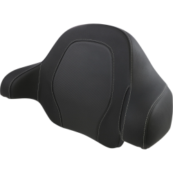 PartzBiz HD DS08011362 - Saddlemen Tour Pak Backrest Pad Road Sofa Black Carbon Harley Touring 14-Up