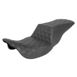 PartzBiz HD DS08011426 - Saddlemen Tour Step Up Full Lattice Stitch Seat Harley Touring FLH/T 08-Up