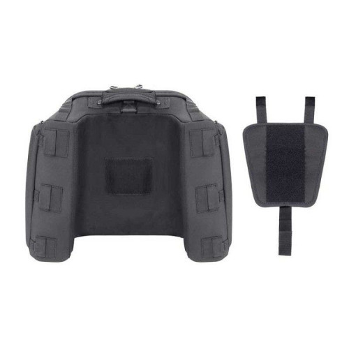 PartzBiz HD: 4403521-Saddlemen TS1620S Black Tactical MOLLE Tunnel Tail Bag Luggage Harley & Metric
