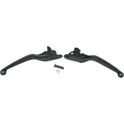 PartzBiz HD DS06100188 - Stain Matte Black Wide Blade Clutch Brake Levers 08-13 Harley Touring FLH/T | 0610-0188 PartzBiz HD DS06100188 - Stain Matte Black Wide Blade Clutch Brake Levers 08-13 Harley Touring FLH/T | 0610-0188