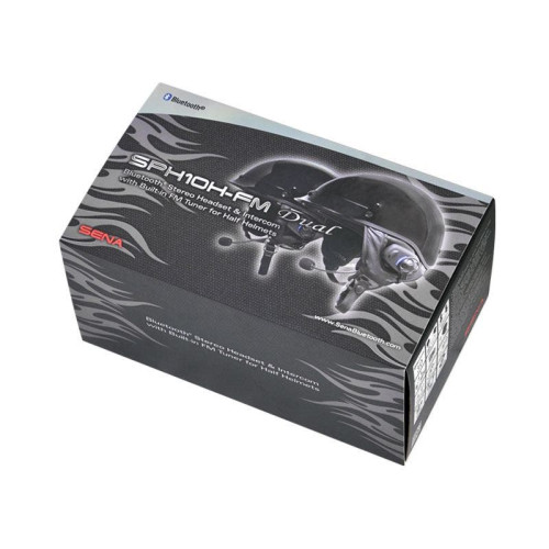 PartzBiz HD: 4403431-Sena SPH10H-FM Dual Bluetooth Headset Pack for Half Helmets w/ FM Tuner