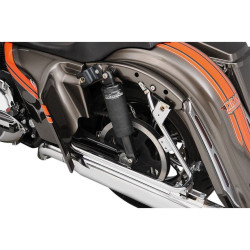 PartzBiz HD DS13110101 - Legend All New Black Aero FL Air Ride Shocks Suspension for Harley FLH/T 00-16 | 1311-0101 PartzBiz HD DS13110101 - Legend All New Black Aero FL Air Ride Shocks Suspension for Harley FLH/T 00-16 | 1311-0101