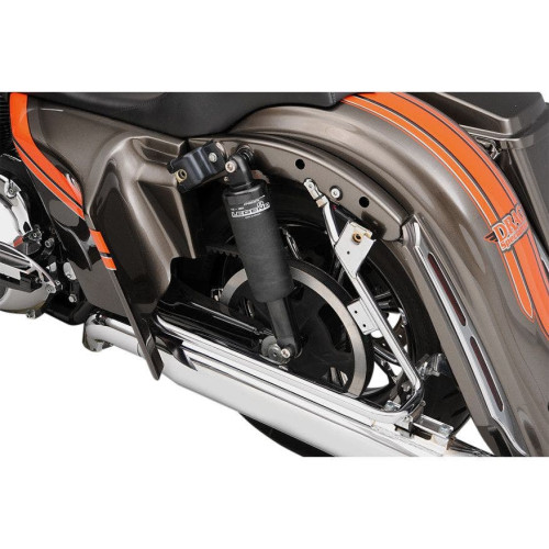 PartzBiz HD: 4403234-Legend All New Black Aero FL Air Ride Shocks Suspension for Harley FLH/T 00-16 | 1311-0101