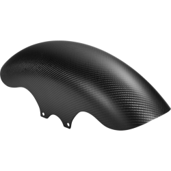 PartzBiz HD DS14010845 - Slyfox SLY-002 Matte Black Carbon Fiber Front Fender 19" Harley FLH/T 14-Up