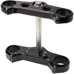 PartzBiz HD DS04080378 - Speed Merchant SM-FATBOBTTB Black Elite 49MM Triple Tree Harley Fat Bob M8 18-Up best new front suspension upgrade replacement PartzBiz HD DS04080378 - Speed Merchant SM-FATBOBTTB Black Elite 49MM Triple Tree Harley Fat Bob M8 18-Up best new front suspension upgrade replacement