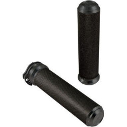 PartzBiz HD DS06301752 - The Speed Merchant Black Alumimum Speed Grips for 1" Bars Harley Cable Throttle | SM-AG100B PartzBiz HD DS06301752 - The Speed Merchant Black Alumimum Speed Grips for 1" Bars Harley Cable Throttle | SM-AG100B