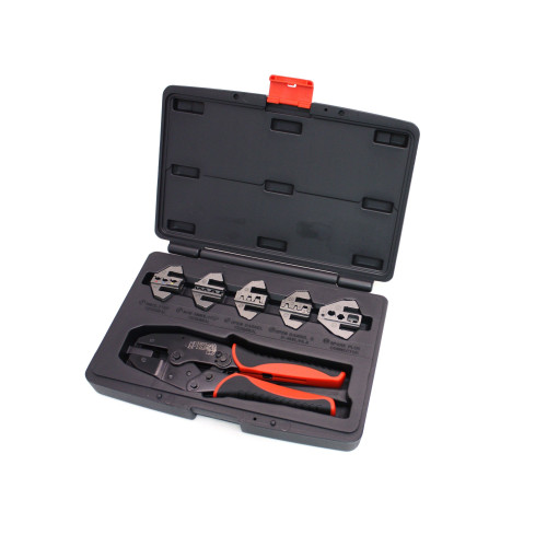 PartzBiz HD: 4403009-Spyke 421010 Quick Change 6 Piece Rachet Wire Terminal Crimp Tool Kit Universal PartzBiz HD: 4403009-Spyke 421010 Quick Change 6 Piece Rachet Wire Terminal Crimp Tool Kit Universal