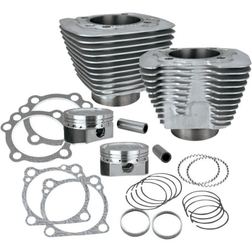 PartzBiz HD: 4402986-S&S 1250CC Silver Cylinder Coversion Kit Flat Top 10:3:1 Harley XL 86-15 | 910-0433