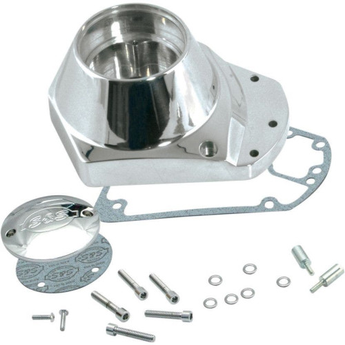 PartzBiz HD: 4402979-S&S Chrome Billet Cam Cover Harley Shovelhead EVO Evolution Big Twin 73-92 | 106-4211 Repl OEM 25268-84A PartzBiz HD: 4402979-S&S Chrome Billet Cam Cover Harley Shovelhead EVO Evolution Big Twin 73-92 | 106-4211 Repl OEM 25268-84A
