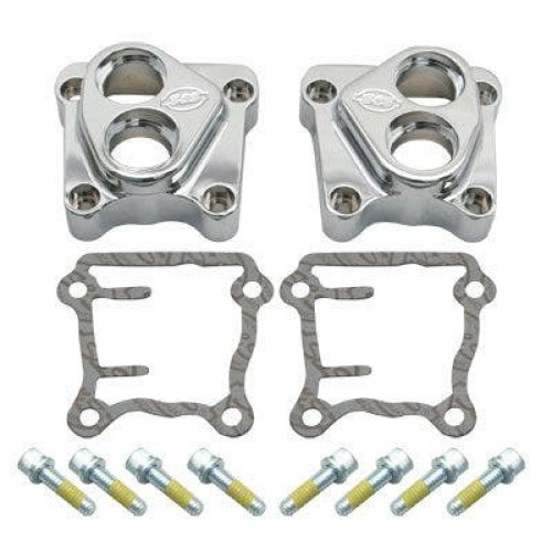 PartzBiz HD: 4402982-S&S 106-3883 Chrome Lifter Tappet Blocks Covers Harley Big Twin Cam 99-Up