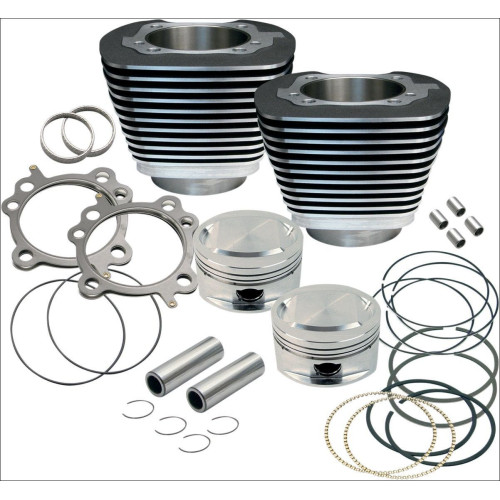 PartzBiz HD: 4402943-S&S Cycle 95" CI Big Bore Cylinder Kit Black 9.7:1 Compression 99-06 Harley | 910-0204 PartzBiz HD: 4402943-S&S Cycle 95" CI Big Bore Cylinder Kit Black 9.7:1 Compression 99-06 Harley | 910-0204