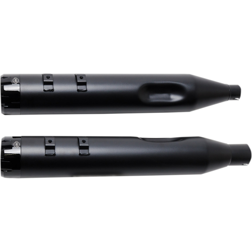PartzBiz HD: 4402913-S&S Cycle Black MK45 4.5" Slip On Mufflers W/ Black Thruster Tips Harley 2017 | 550-0666