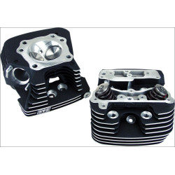 PartzBiz HD SS90-1504 - S&S Cycle Black Super Stock Cylinder Heads for Harley Evolution Big Twin EVO | 90-1504 PartzBiz HD SS90-1504 - S&S Cycle Black Super Stock Cylinder Heads for Harley Evolution Big Twin EVO | 90-1504