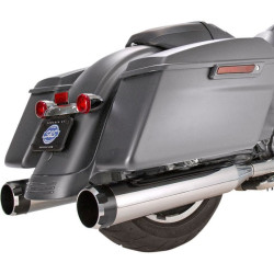 PartzBiz HD SS550-0664 - S&S Cycle Chrome MK45 4.5" Slip On Mufflers W/ Black Thruster Tips Harley 2017 | 550-0664 PartzBiz HD SS550-0664 - S&S Cycle Chrome MK45 4.5" Slip On Mufflers W/ Black Thruster Tips Harley 2017 | 550-0664