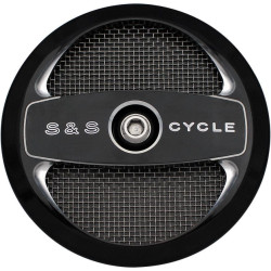 PartzBiz HD SS170-0214 - S&S Black Air 1 Cover Super Stock Stealth Air Cleaner Stage 1 Harley | 170-0214