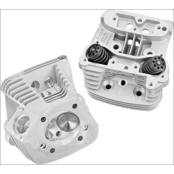 PartzBiz HD SS90-1004 - S&S Cycle Natural Super Stock ฝาสูบสำหรับ Harley Evolution Big Twin EVO | 90-1004