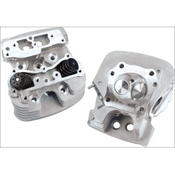 PartzBiz HD SS106-3255 - S&S Cycle Super Stock 89CC Silver Cylinder Heads for Harley Twin Cam 06-16 | 106-3255 PartzBiz HD SS106-3255 - S&S Cycle Super Stock 89CC Silver Cylinder Heads for Harley Twin Cam 06-16 | 106-3255
