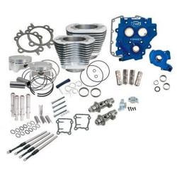 PartzBiz HD SS330-0666 - S&S Cycle Winter Power Package 110" Silver Big Bore Kit w/ 585 Chain Cams 07-17 | 330-0580 PartzBiz HD SS330-0666 - S&S Cycle Winter Power Package 110" Silver Big Bore Kit w/ 585 Chain Cams 07-17 | 330-0580