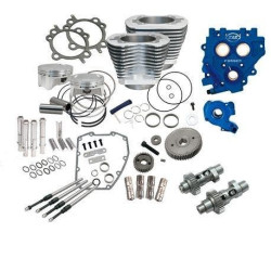 PartzBiz HD SS330-0667 - S&S Cycle Winter Power Package 110" Silver Big Bore Kit w/ 585 Gear Cams 07-17 | 330-0581 PartzBiz HD SS330-0667 - S&S Cycle Winter Power Package 110" Silver Big Bore Kit w/ 585 Gear Cams 07-17 | 330-0581