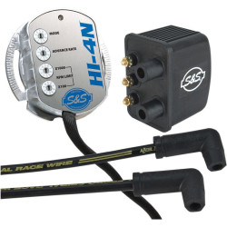PartzBiz HD SS550-0502 - S&S Hi-4N Complete Ignition Kit Single Fire Upgrade Crane HI-4 Harley Big Twin | 550-0502