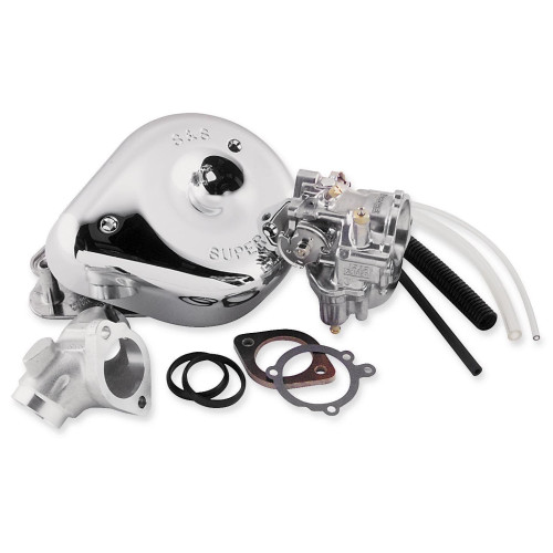 PartzBiz HD: 4402833-S&S 11-0401 Shorty Super "E" Carburetor Kit 55-65 Harley Panhead 11-0401; 499550; DS-0401; DS0401