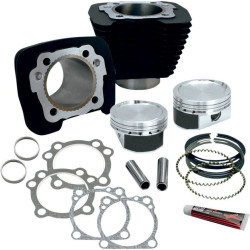 PartzBiz HD SS910-0687 - ชุดแต่ง S&S Cycle XL 883 ถึง 1200 Black Big Bore Harley Sportster 86-15 | 910-0296 PartzBiz HD SS910-0687 - ชุดแต่ง S&S Cycle XL 883 ถึง 1200 Black Big Bore Harley Sportster 86-15 | 910-0296