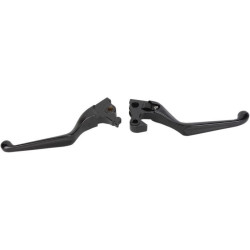 PartzBiz HD DS06100795 - Stain Matte Black Wide Blade Clutch Hand Brake Levers Sportster XL 14-17 | 0610-0795 PartzBiz HD DS06100795 - Stain Matte Black Wide Blade Clutch Hand Brake Levers Sportster XL 14-17 | 0610-0795