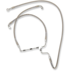PartzBiz HD DS17413975 - สายเบรคหน้าสแตนเลสแบบขยาย Harley 14-15 Non ABS Plus 2 - 1741-3975 PartzBiz HD DS17413975 - สายเบรคหน้าสแตนเลสแบบขยาย Harley 14-15 Non ABS Plus 2 - 1741-3975
