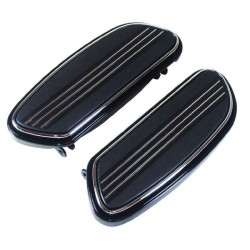 PartzBiz HD MU24002 - Streamliner Styled Black Floor Boards Harley FLH Touring FLST Softails 50631-04