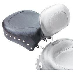 PartzBiz HD MD79347 - Mustang Studded เบาะหลังแบบฝังกว้างสำหรับ Harley Dyna FXD 06-17 | 79347