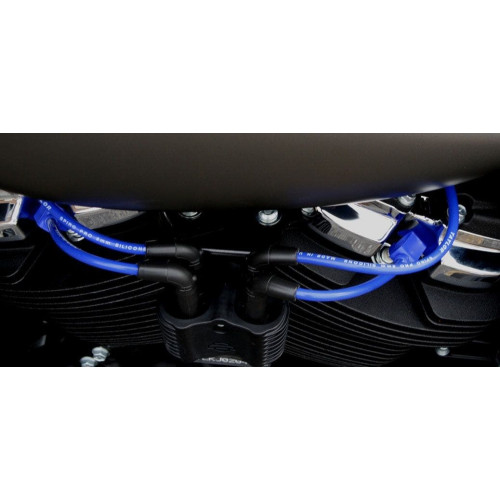 PartzBiz HD: 4402725-Sumax 30638 Blue Pro Spark Plug Wires 8mm Harley M8 Softail 18-21 PartzBiz HD: 4402725-Sumax 30638 Blue Pro Spark Plug Wires 8mm Harley M8 Softail 18-21