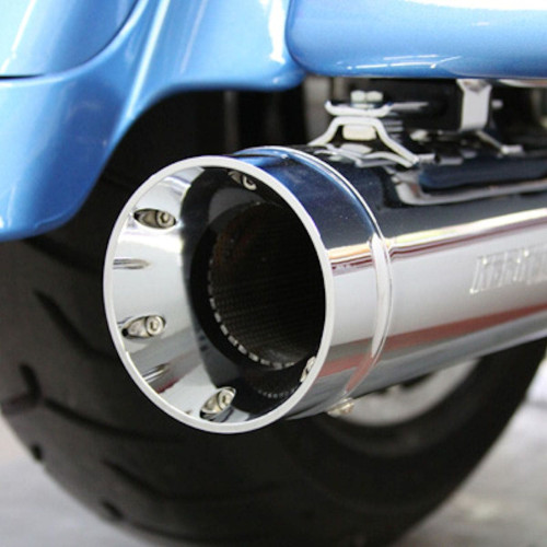 PartzBiz HD: 4402675-Supertrapp 140-65222 Chrome Kerker Stout 4" Slip-On Mufflers Harley Touring PartzBiz HD: 4402675-Supertrapp 140-65222 Chrome Kerker Stout 4" Slip-On Mufflers Harley Touring