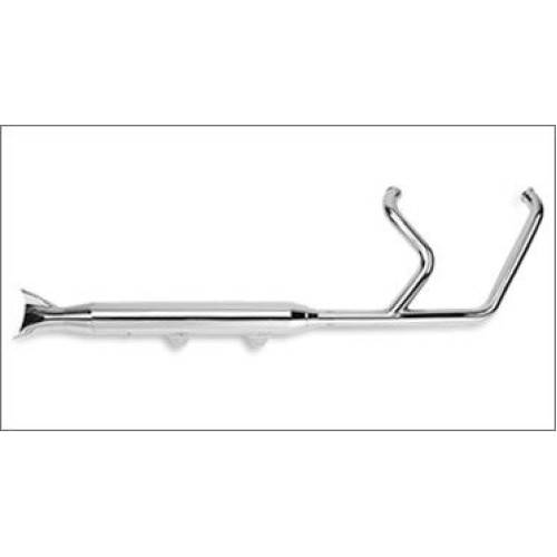 PartzBiz HD: 4402683-Supertrapp 2-Into-1 Internal Disc 3" Fishtail Exhaust Harley Softail FXS 07-11 628-71570
