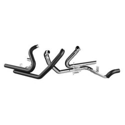 PartzBiz HD TAB-123-2200 - Tab Performance 09-16 Black 2-into-2 Exhaust Head Pipes Harley Touring FLH/T   electra road glide street touring king