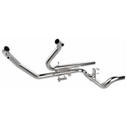 PartzBiz HD TAB-123-1201 - Tab Performance 09-16 Chrome 2-into-2 Exhaust Head Pipes Harley Touring FLH/T   electra road glide street touring king