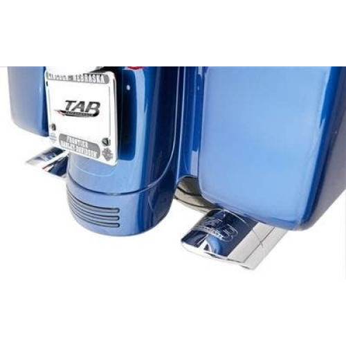 PartzBiz HD: 4402647-TAB Performance Chrome 4.0" B.A.M. Stick Slip On Mufflers Harley 95-16 121-1294