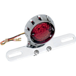 PartzBiz HD DS20100796 - Drag Speciaties Custom Bobber LED Chrome Taillight & License Plate Mount - 2010-0796 PartzBiz HD DS20100796 - Drag Speciaties Custom Bobber LED Chrome Taillight & License Plate Mount - 2010-0796