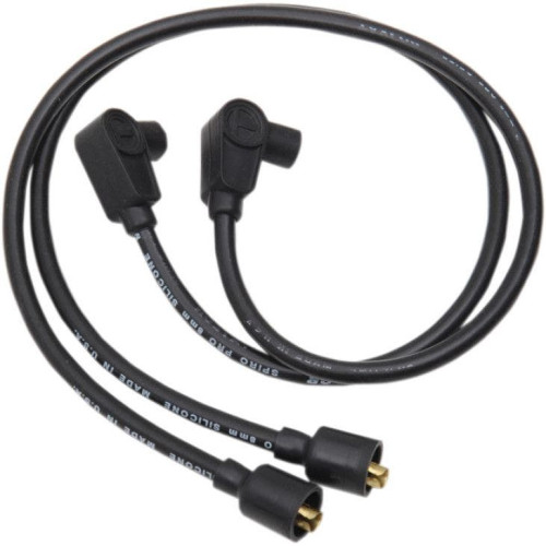 PartzBiz HD: 4402591-Sumax Taylor 8mm 24" L 90 Degree Spiro-Pro Black Spark Plug Wires Harley Custom | 76081 PartzBiz HD: 4402591-Sumax Taylor 8mm 24" L 90 Degree Spiro-Pro Black Spark Plug Wires Harley Custom | 76081