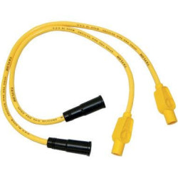 PartzBiz HD DSDS242615 - Taylor Yellow 8MM Custom Spark Plug Wire Set Harley Touring W/ Carb 99-06 | 20433