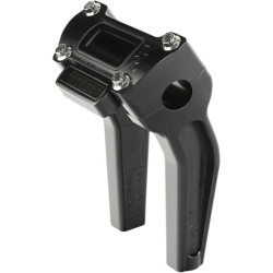 PartzBiz HD DS06021054 - Thrashin Supply Black 6.5" w/ Gauge Cutout Handlebar Pullback Riser TSC-6500-1 0602-1054 06021054 bar custom harley davidson