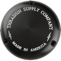 PartzBiz HD DS11070585 - Thrashin Supply Black Classic Billet Derby Cover 3-Hole Evo TSC-3000-4 1107-0585 11070585 PartzBiz HD DS11070585 - Thrashin Supply Black Classic Billet Derby Cover 3-Hole Evo TSC-3000-4 1107-0585 11070585