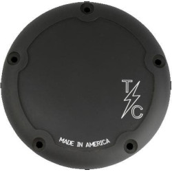 PartzBiz HD DS11070589 - Thrashin Supply Black Dished Billet Derby Cover 5-Hole Evo TSC-3011-41107-0589 11070589 PartzBiz HD DS11070589 - Thrashin Supply Black Dished Billet Derby Cover 5-Hole Evo TSC-3011-41107-0589 11070589