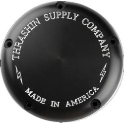 PartzBiz HD DS11070587 - Thrashin Supply Black Classic Billet Derby Cover 5-Hole Evo Big Twin TSC-3010-4 1107-0587 11070587 PartzBiz HD DS11070587 - Thrashin Supply Black Classic Billet Derby Cover 5-Hole Evo Big Twin TSC-3010-4 1107-0587 11070587